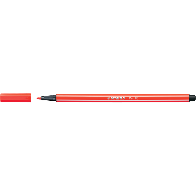 Rostirón, filctoll 1mm, M STABILO Pen 68 piros 