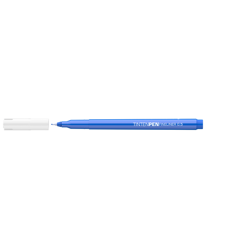 Rostirón, tűfilc vízbázisú, 0,5mm, kerek test, Tinten Pen Ico kék