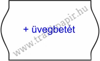 26 x 16 mm + Üvegbetét feliratos OLASZ árazógépszalag