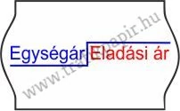 26 x 16 mm Egységár / Eladási ár feliratos OLASZ árazógépszalag