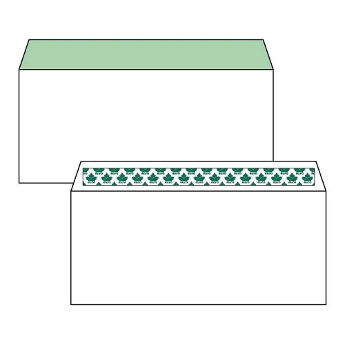 Boríték, Euro, LA/4, (110x220mm), szilikonos, 100 db / csomag