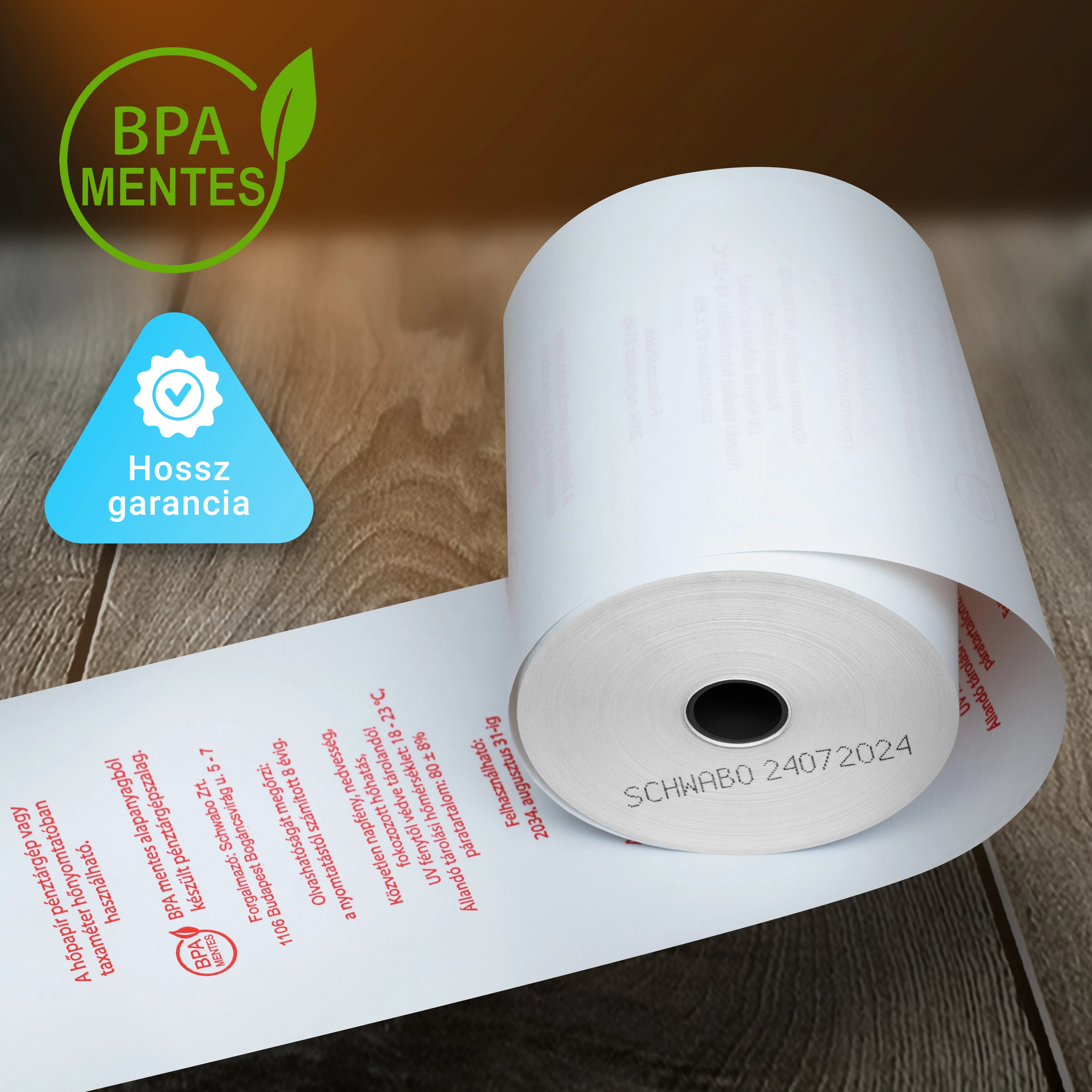 80/80/12 75 méter BPA mentes hőpapír (pénztrágépszalag) 50 tekercs / karton