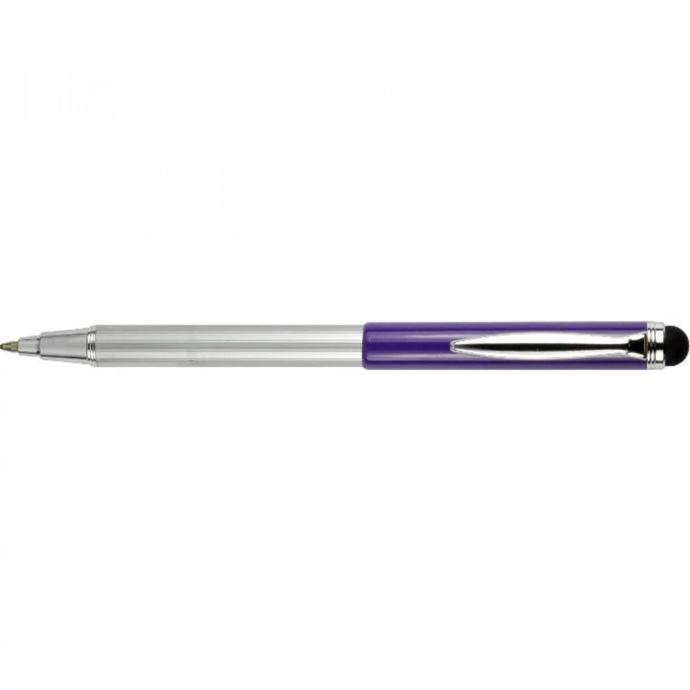 Golyóstoll metál lila test, Zebra Stylus Telescopic, írásszín kék