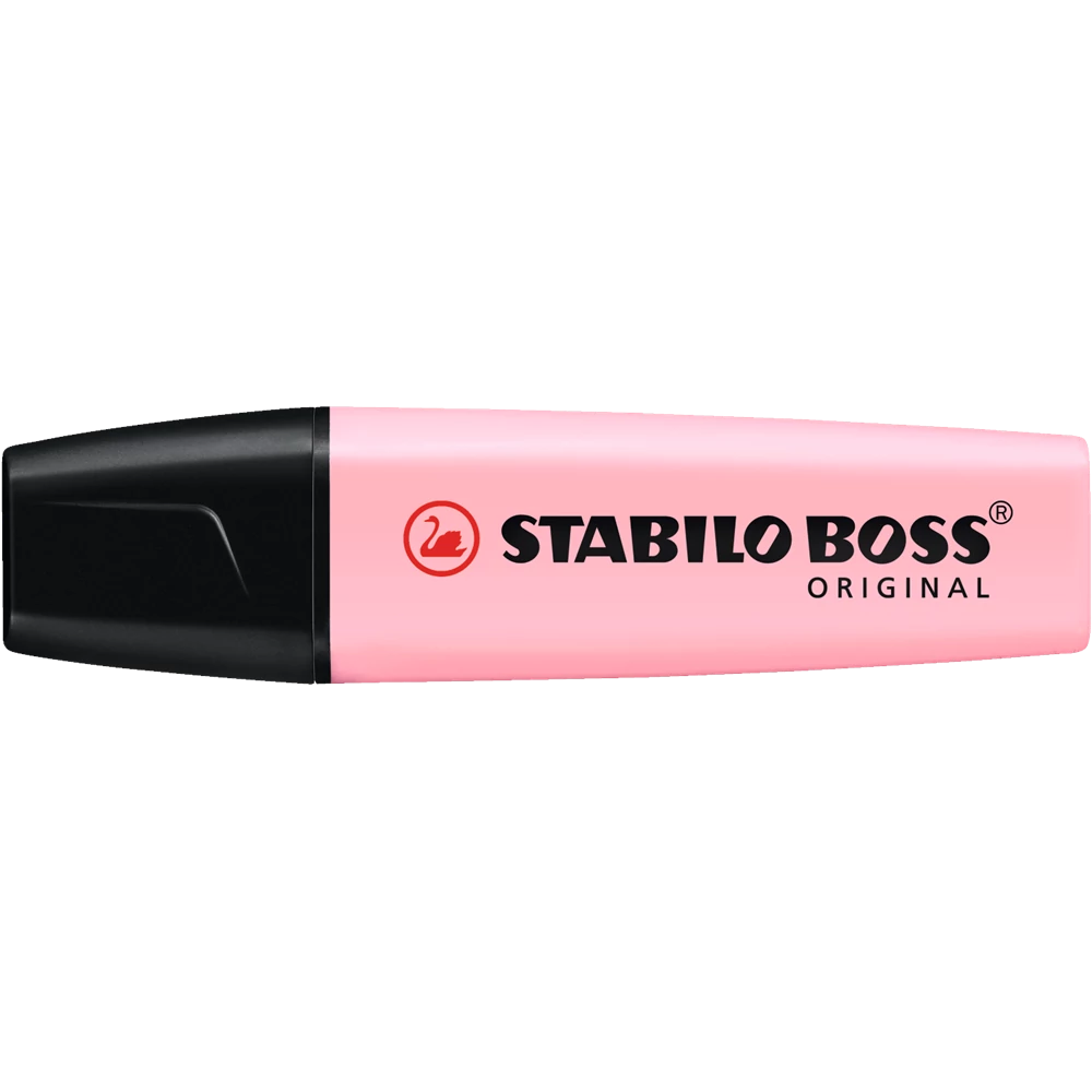 Szövegkiemelő 2-5mm, vágott hegyű, Stabilo Boss Pastel 70/129 pink