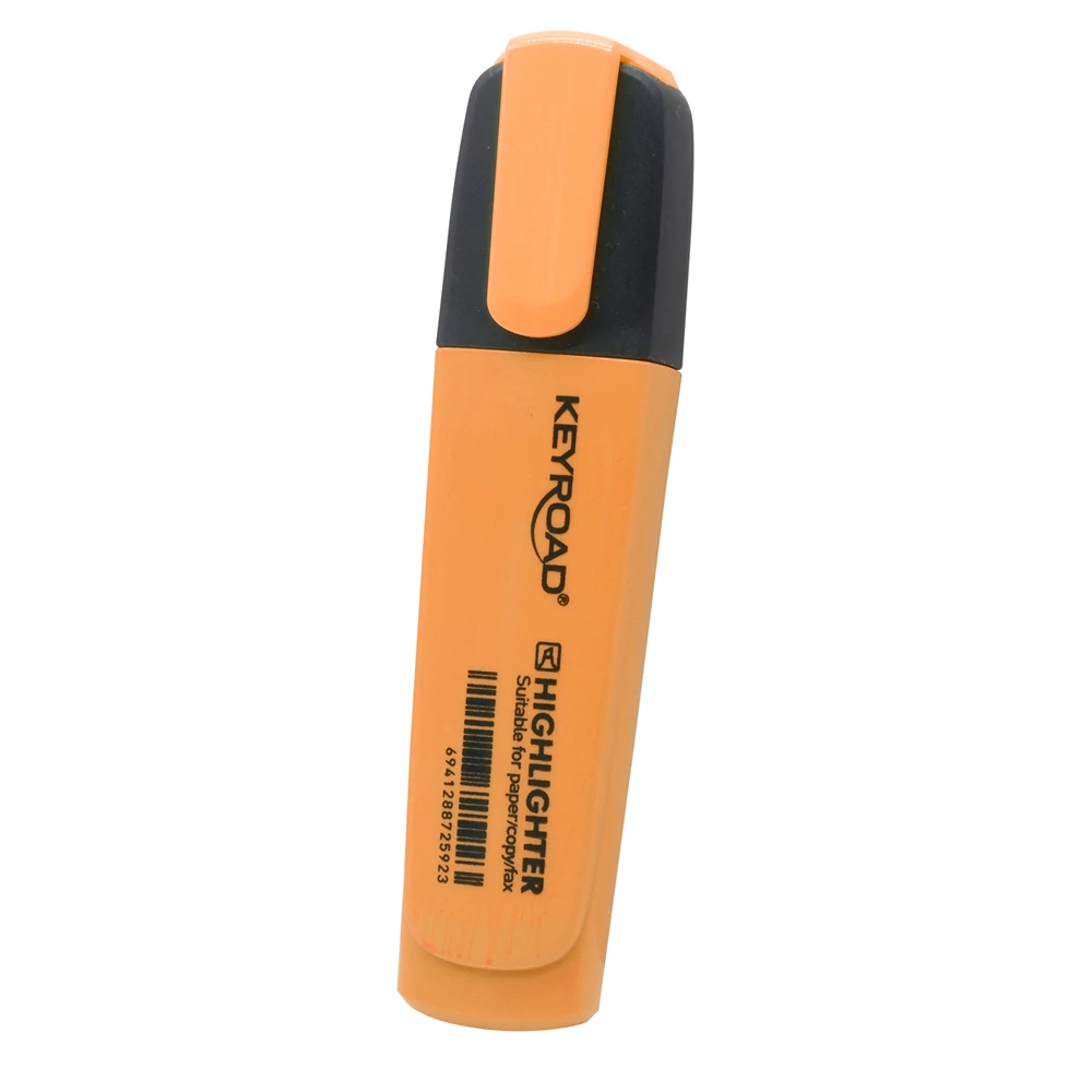 Szövegkiemelő vágott hegyű, lapos test Keyroad Fluo neonnarancs