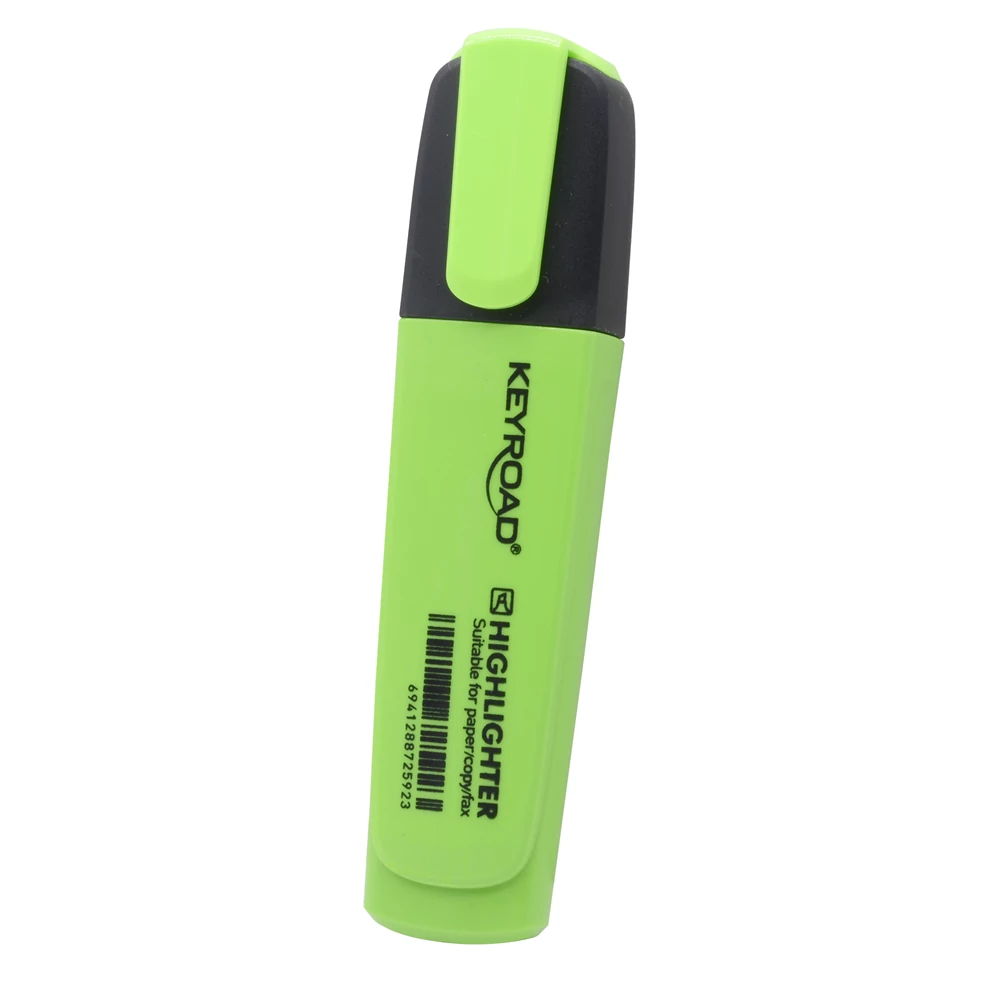 Szövegkiemelő vágott hegyű, lapos test Keyroad Fluo neonzöld