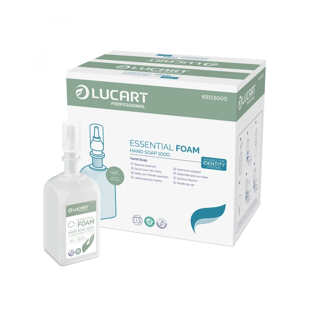 Habszappan utántöltő 1000 ml Essential Lucart_89113000