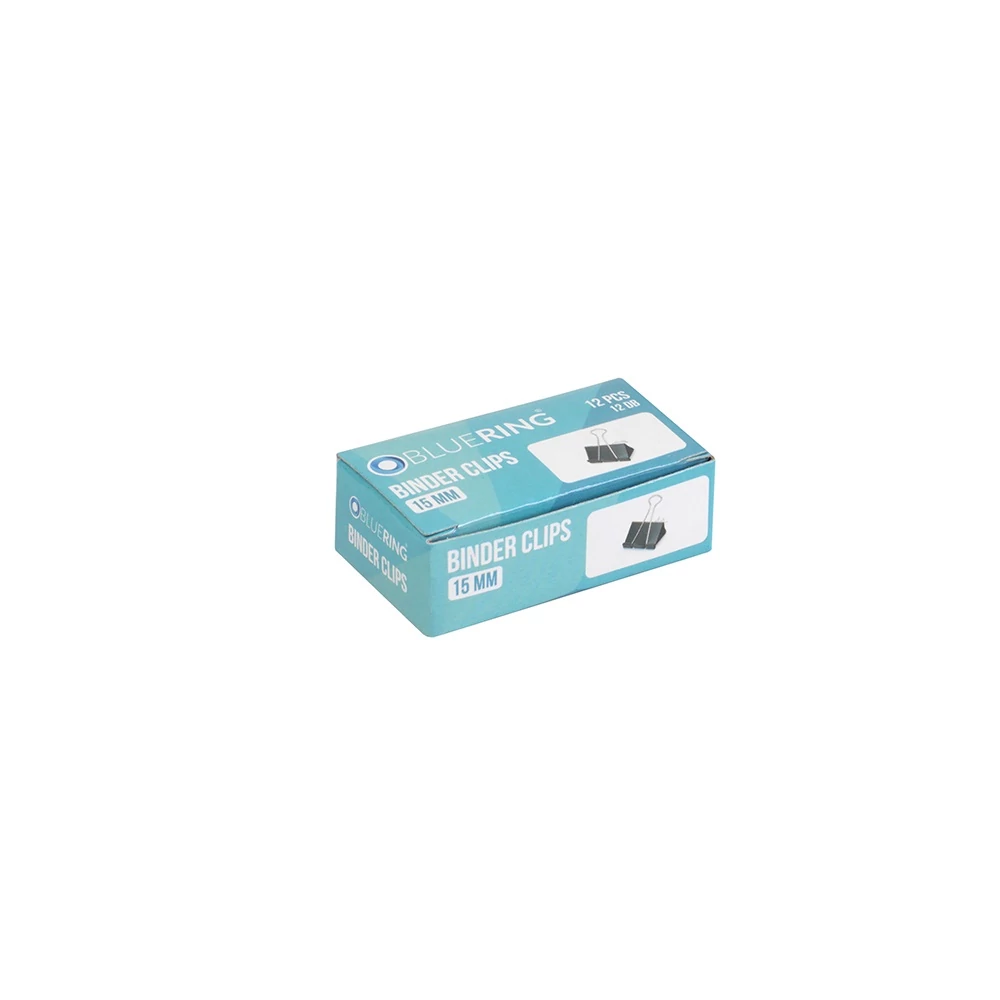 Binderkapocs 15mm, 12 db/doboz, Bluering®