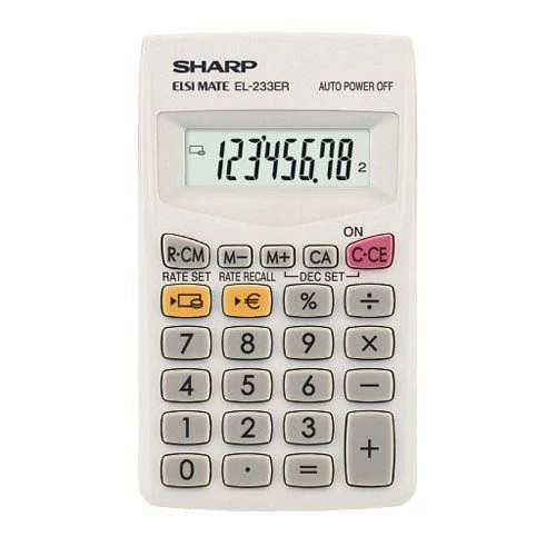 Számológép Sharp EL-233S/ 233BBK  zsebszámoló