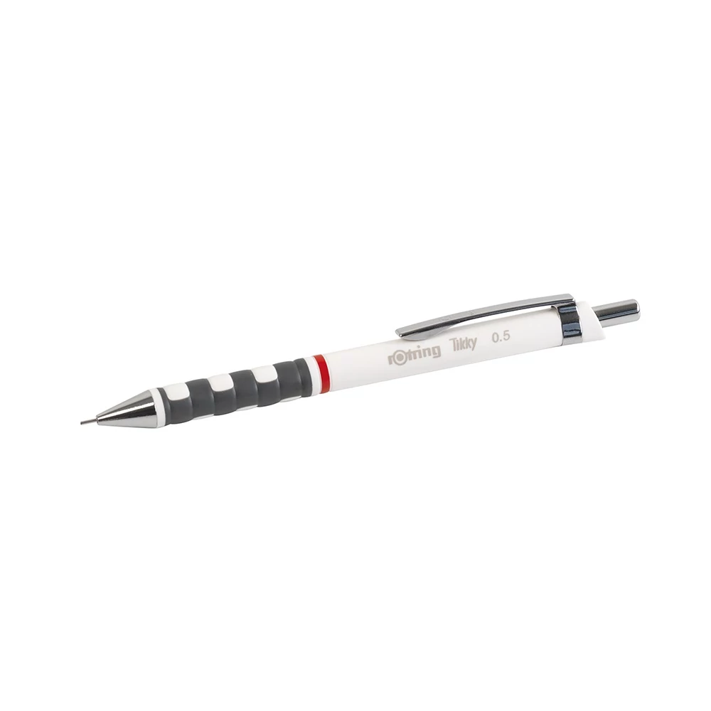 Nyomósírón 0,5mm, fehér test, Rotring Tikky