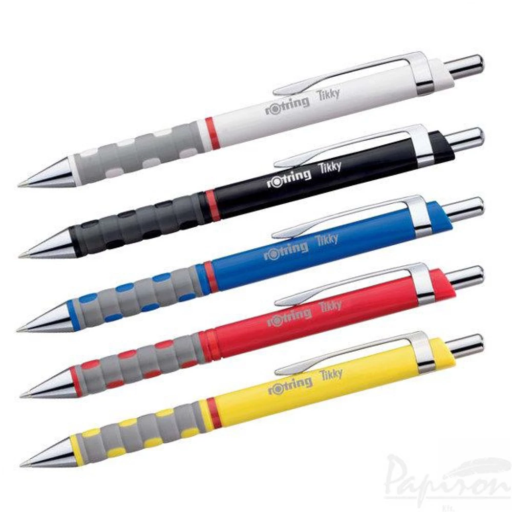 Golyóstoll fehér test, Rotring Tikky III, írásszín kék