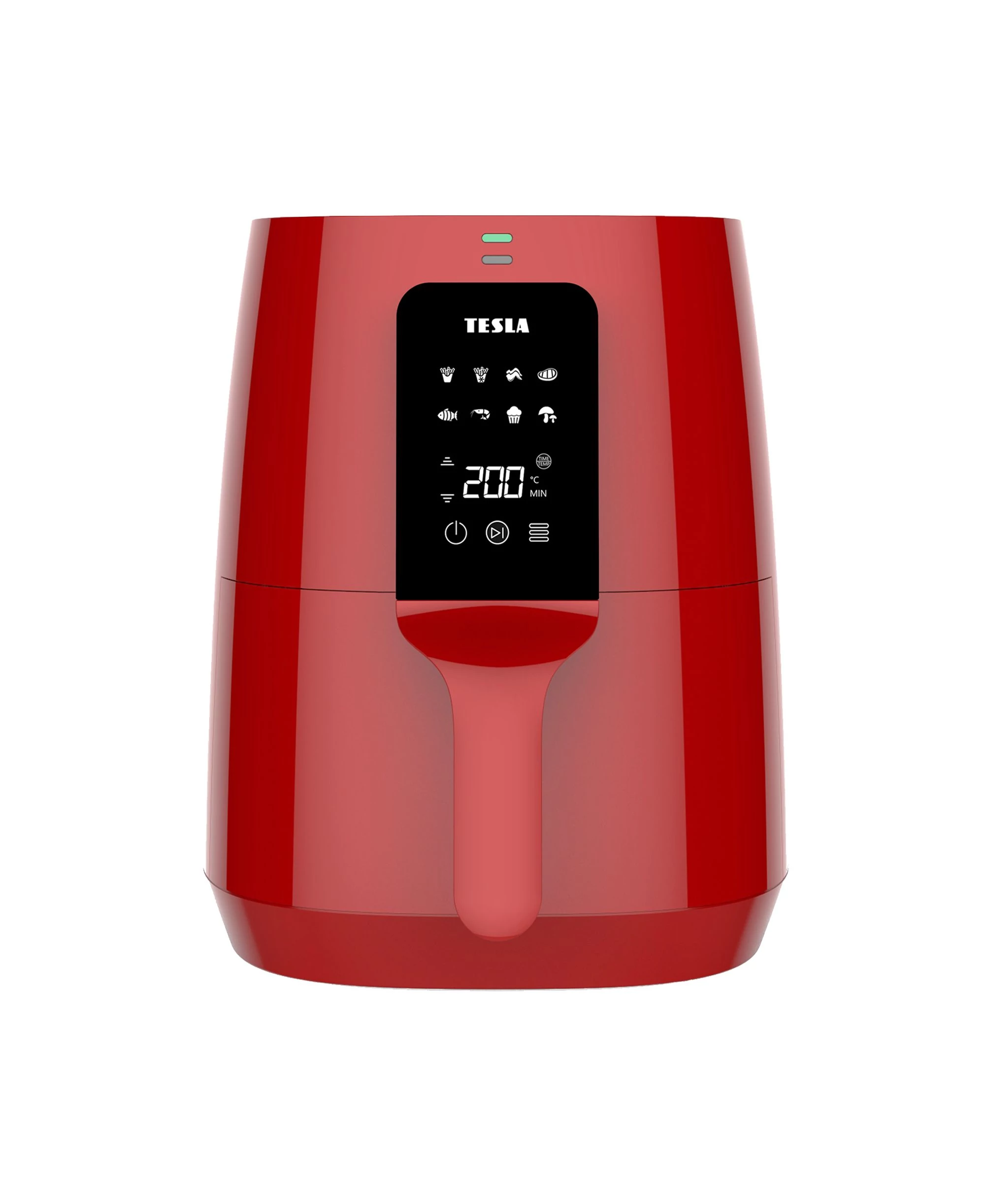 TESLA AirCook Q30 - multifunkciós digitális forró levegős sütő, 3,8 liter, 1300W, piros