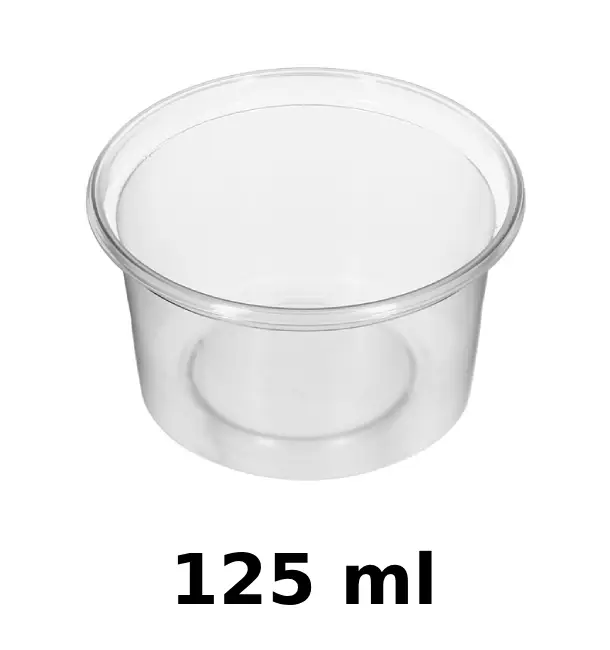 Szószos tálka műanyag 125 ml [50 db/cs, 1000 db/doboz]