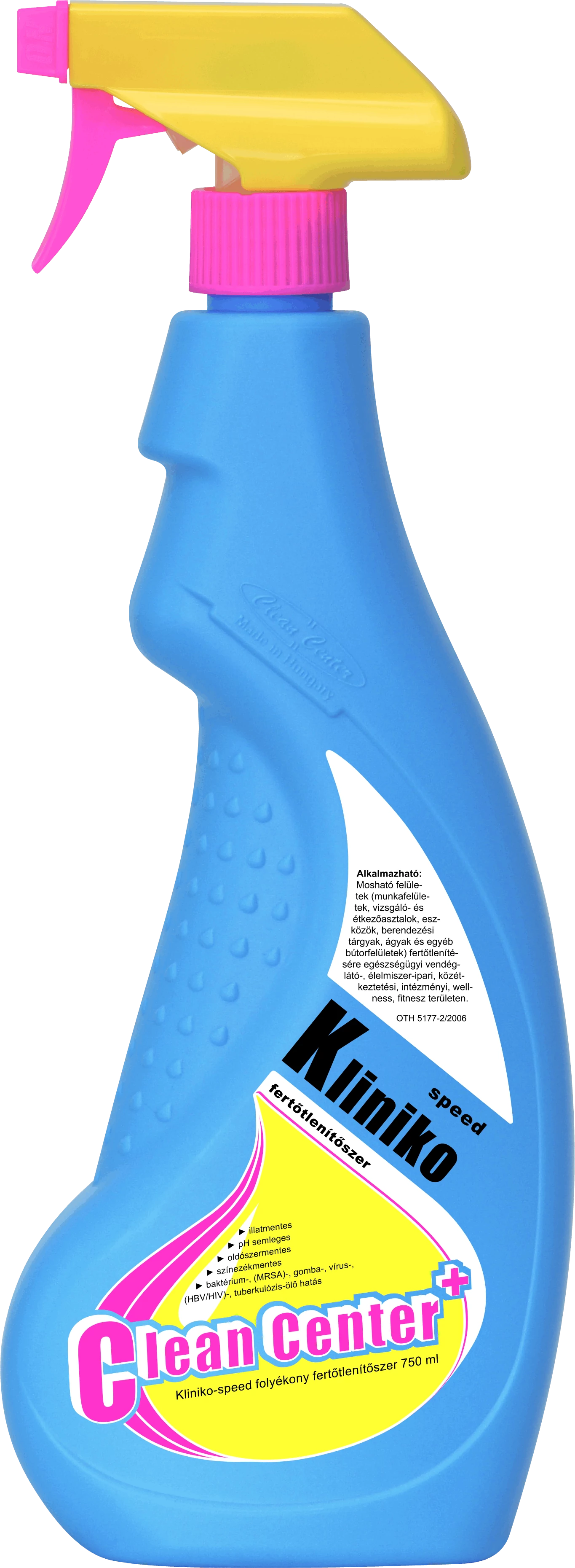 Kliniko-Speed folyékony fertőtlenítőszer 750 ml szórófejes