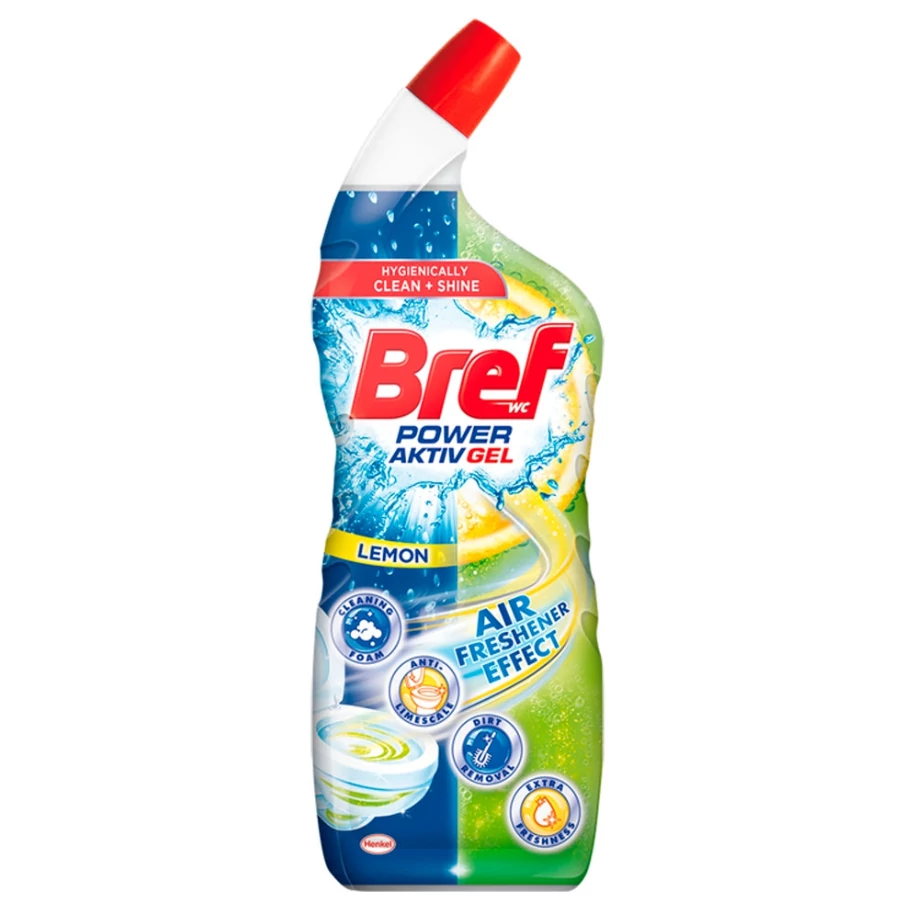 Wc tisztító gél 700 ml Bref Power Active Lemon